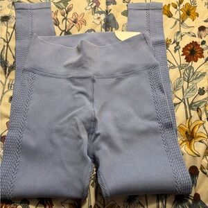 Aerie Light Blue Textured Leggings